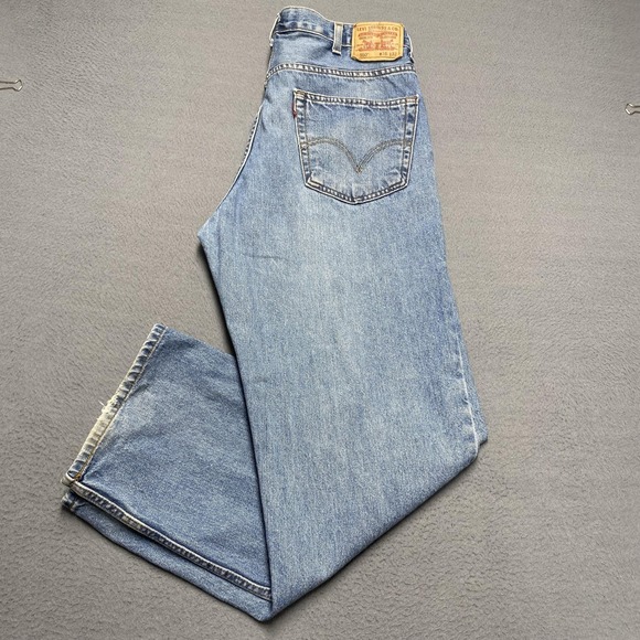 Levi's Other - VTG Levis‎ 550 Jeans Mens 38x32 Blue Relaxed Tapered Denim Light Wash y2k